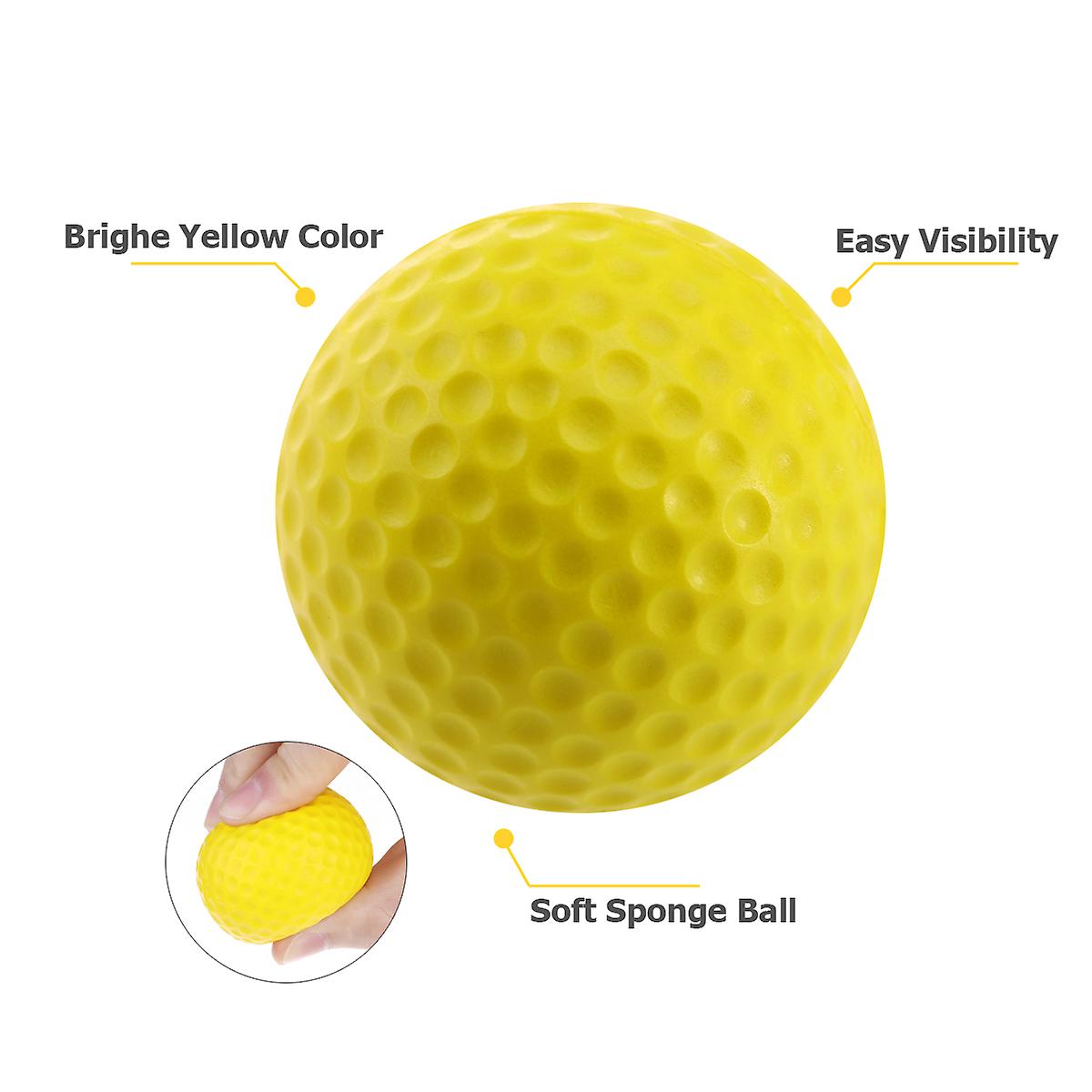 (Y)18pcs Kids Golf Balls Golf Training Soft Golf Balls Floating Golf Balls Sponge Balls Practice Golf Balls