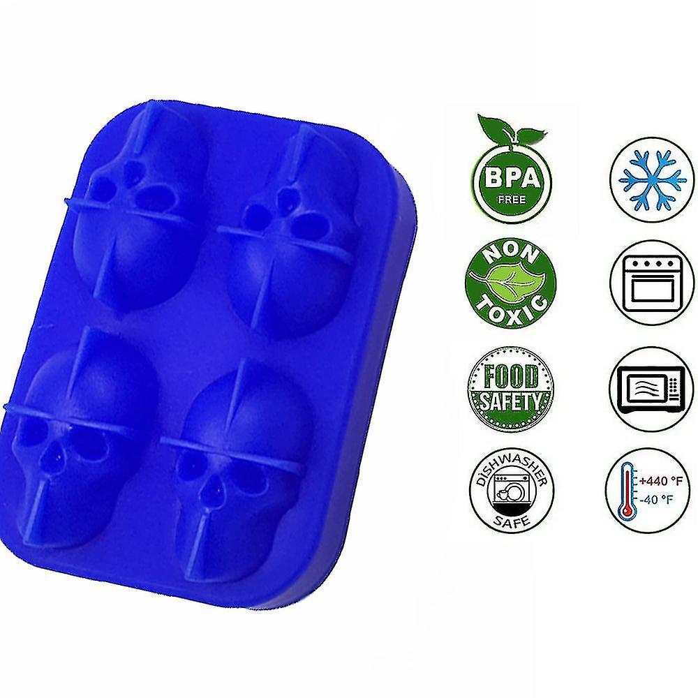 (Y)2pcs Ice Trays, Reusable Ice Trays - Stackable Ice