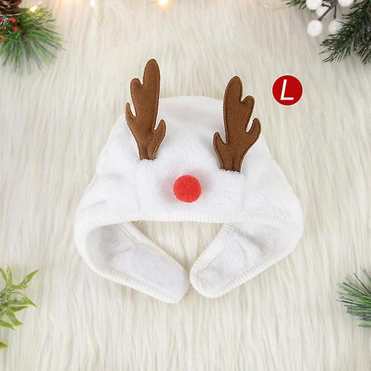 (Y)2pcs Dog Cat Christmas Hat Pets Clothes Bibs Puppy Cap Costume Accessories Navidad Xmas Home Decoration 2024 New Year Gift Bandana