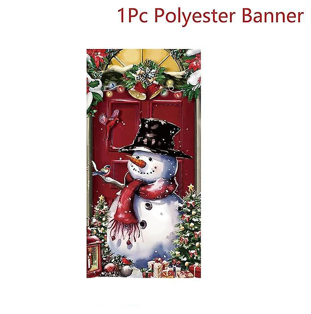 (Y)180*60cm Christmas Santa Claus Flag Banner Merry Christmas Decoration For Home 2025 Navidad Noel Christmas Ornaments