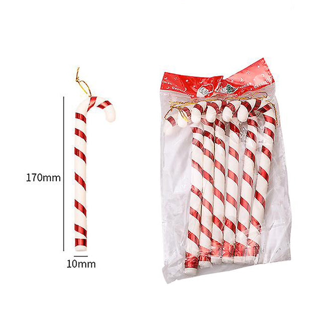 (Y)18pcs Christmas Lollipop Candy Cane Pendant Xmas Tree Hanging Ball Ornaments Christmas Decorations For Home