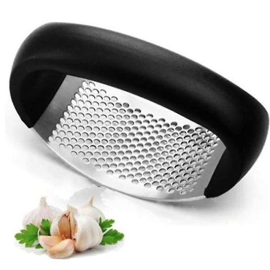 (Y)Steel Garlic Press - Garlic Press - Black Thick Stainless Steel Garlic Press