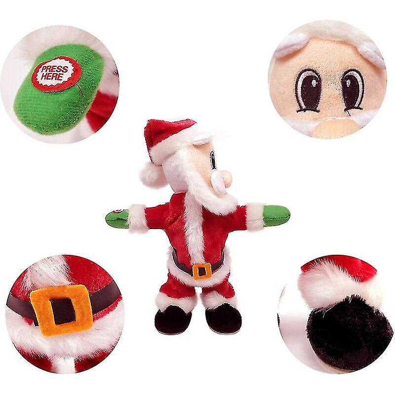 (Y)Twerking Santa Claus Twisted Hip Electric Toy, Singing And Dancing, Twisted Hip Santa Claus Figure Christmas Gifts