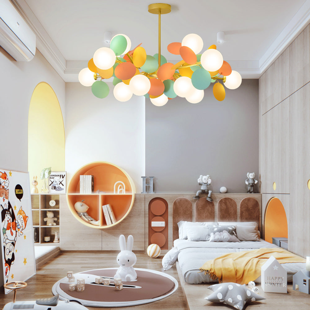 (M)Coloful Glass Pendant Light for Living Room/Bedroom