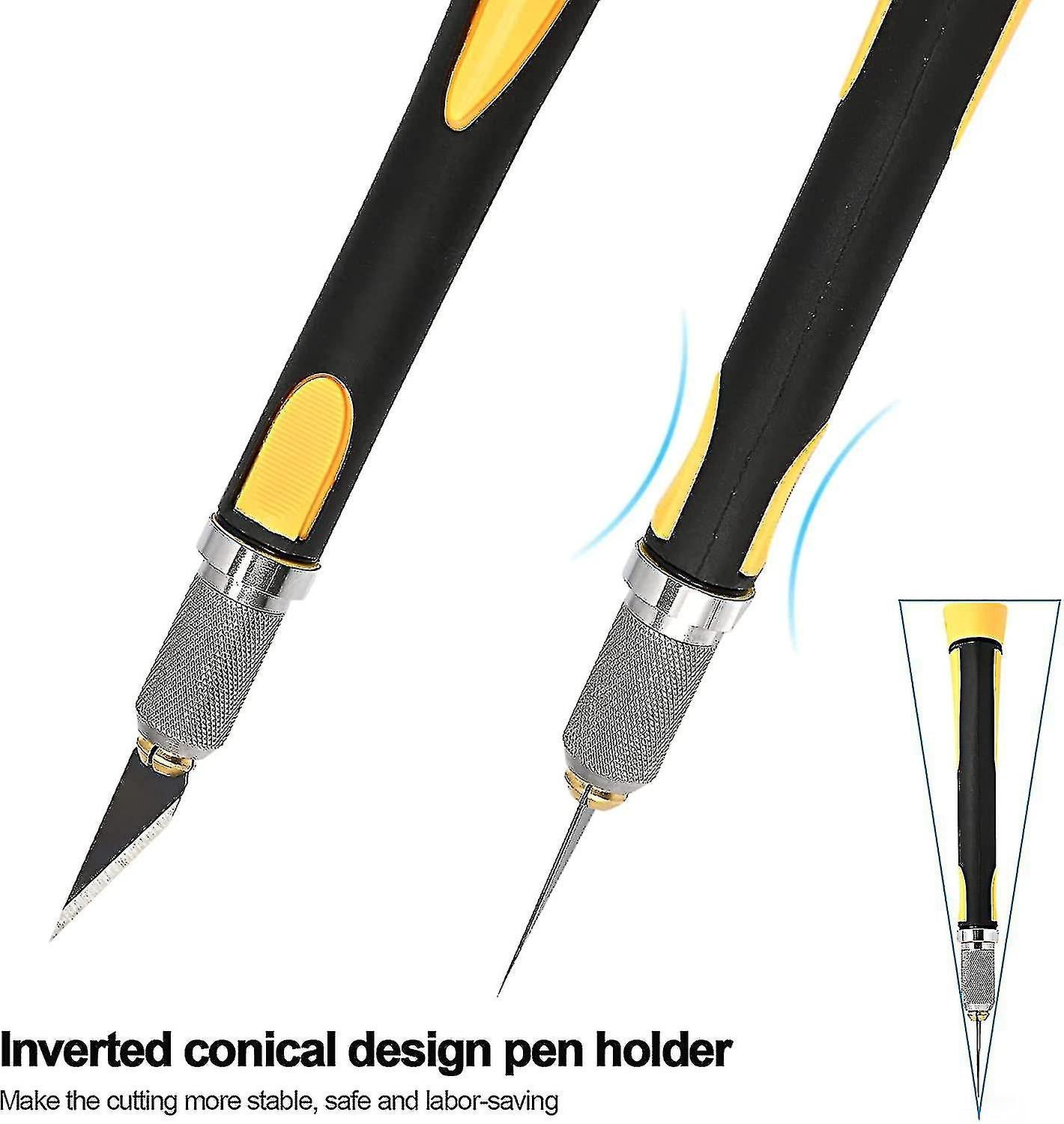 (Y)Scalpel With 10 Blades Of Antirust, Precision Cutter, Scalpel Modeling