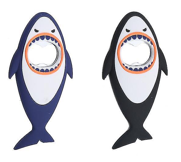 (Y)Shark Bottle Opener, Beer Bottle Opener Magnetic Bottle Opener For Dad Boyfriend Bartender Bar Kitchen (4pcs)