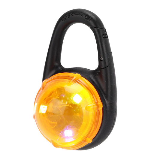 (Y)Waterproof LED Dog Collar Clip Light - Orange Light Outdoor Night Safety for Pet Dogs and Cats