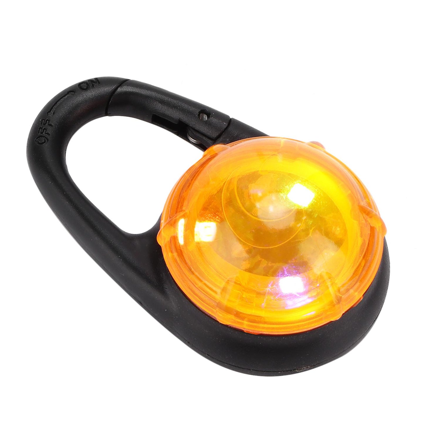 (Y)Waterproof LED Dog Collar Clip Light - Orange Light Outdoor Night Safety for Pet Dogs and Cats