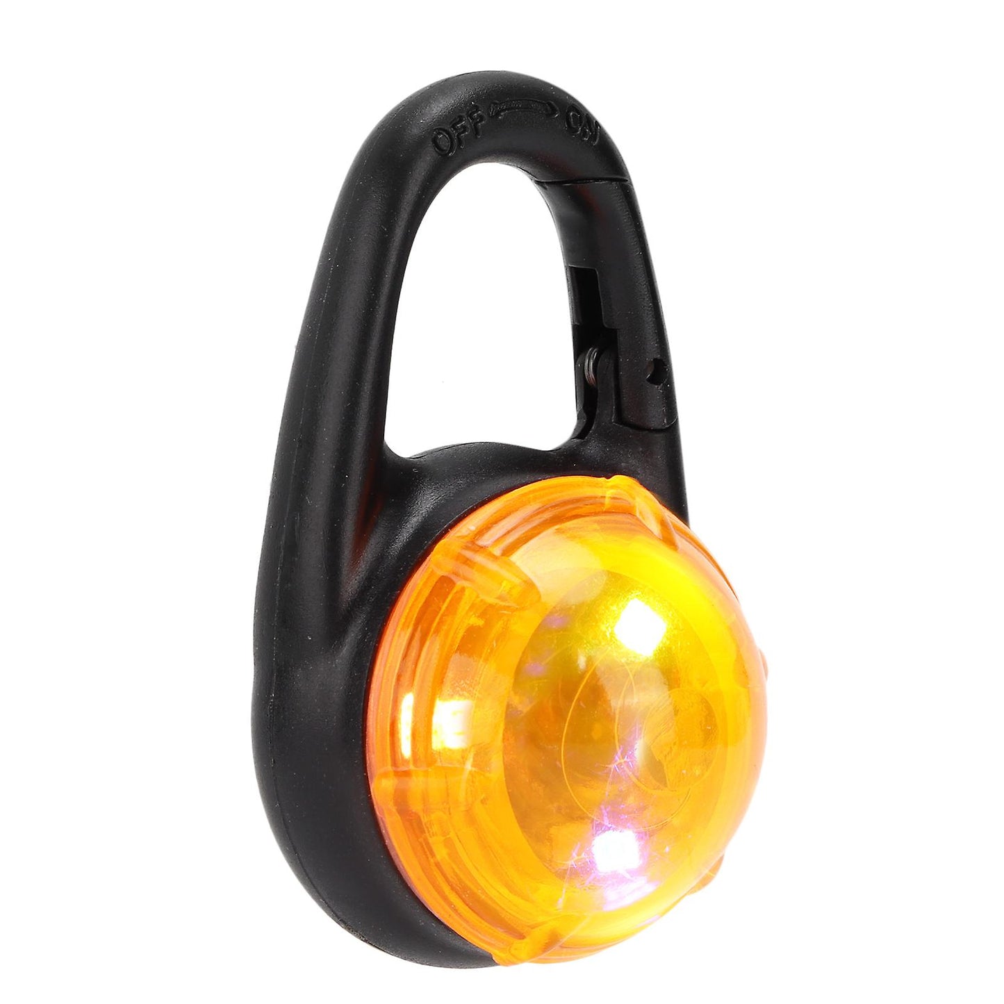 (Y)Waterproof LED Dog Collar Clip Light - Orange Light Outdoor Night Safety for Pet Dogs and Cats