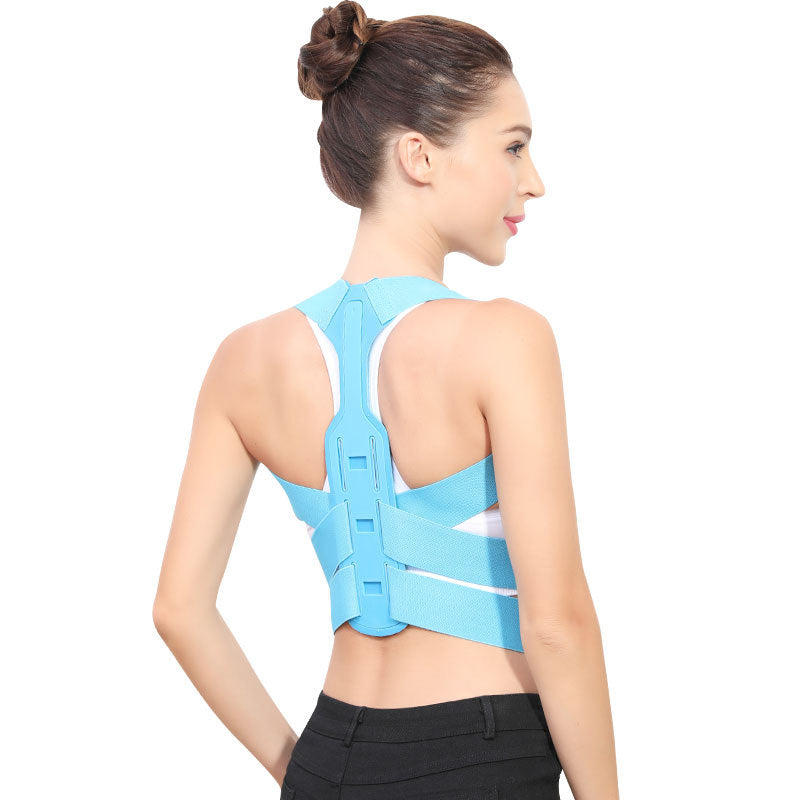 (Y)Adjustable back posture corrector with support strap, clavicle, spine, back, shoulders