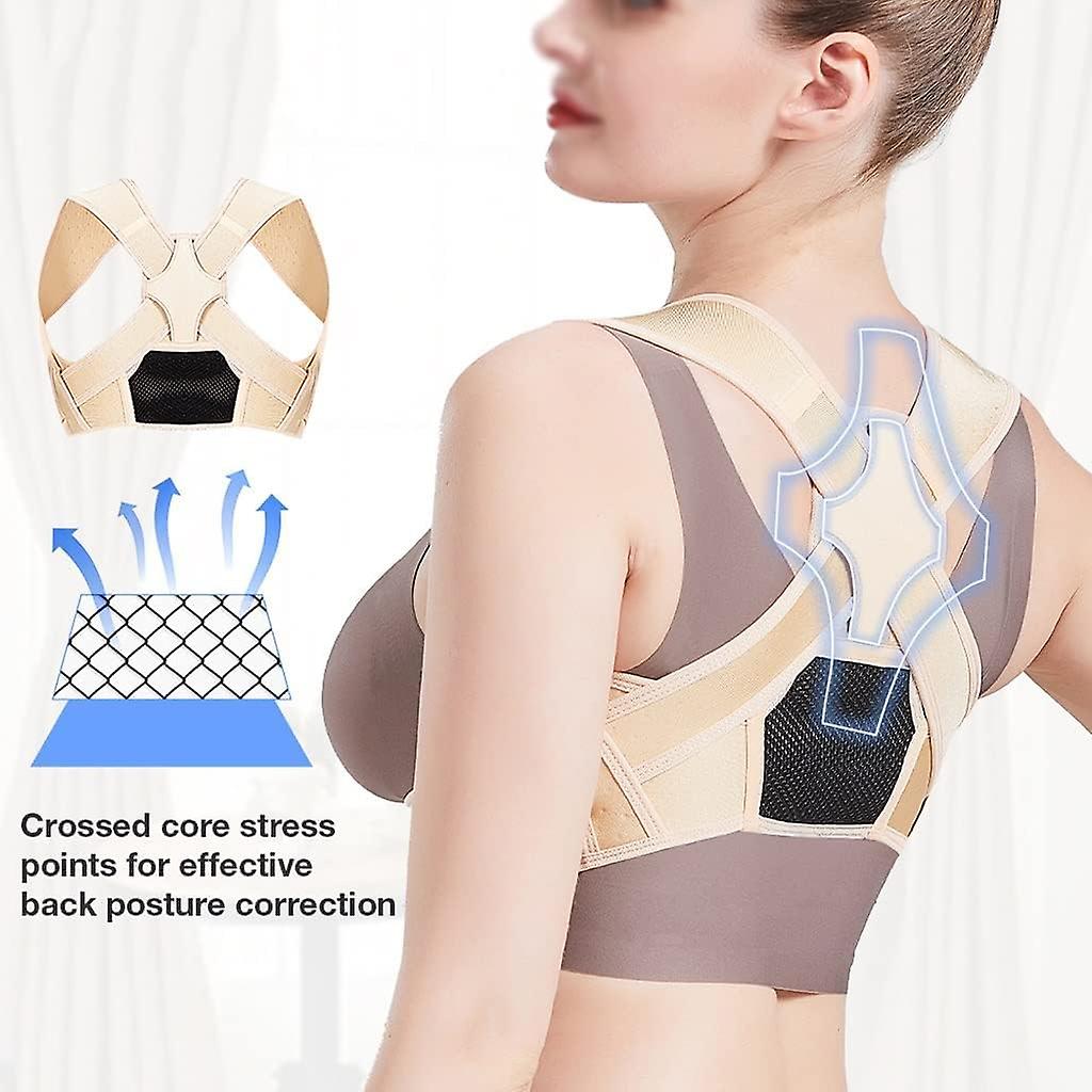 (Y)Back Brace And Posture Corrector For Women And Men, Posture Corrector Adjustable Back Support Adult Invisible Hunchback Belts