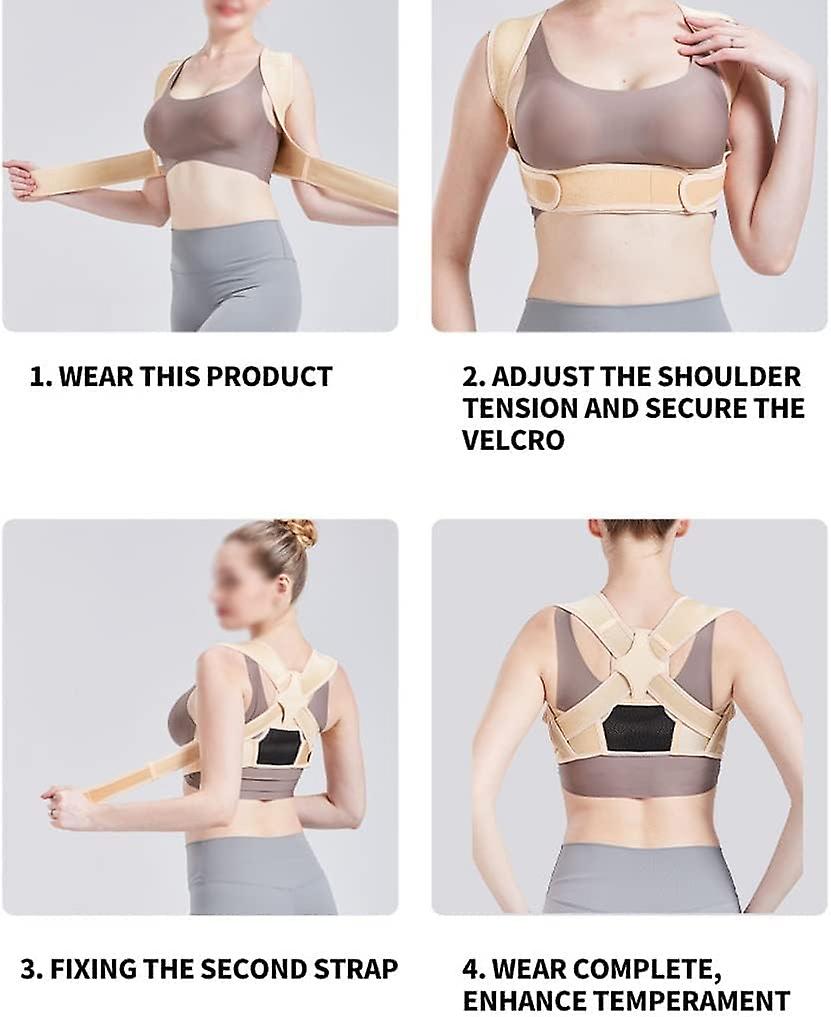 (Y)Back Brace And Posture Corrector For Women And Men, Posture Corrector Adjustable Back Support Adult Invisible Hunchback Belts