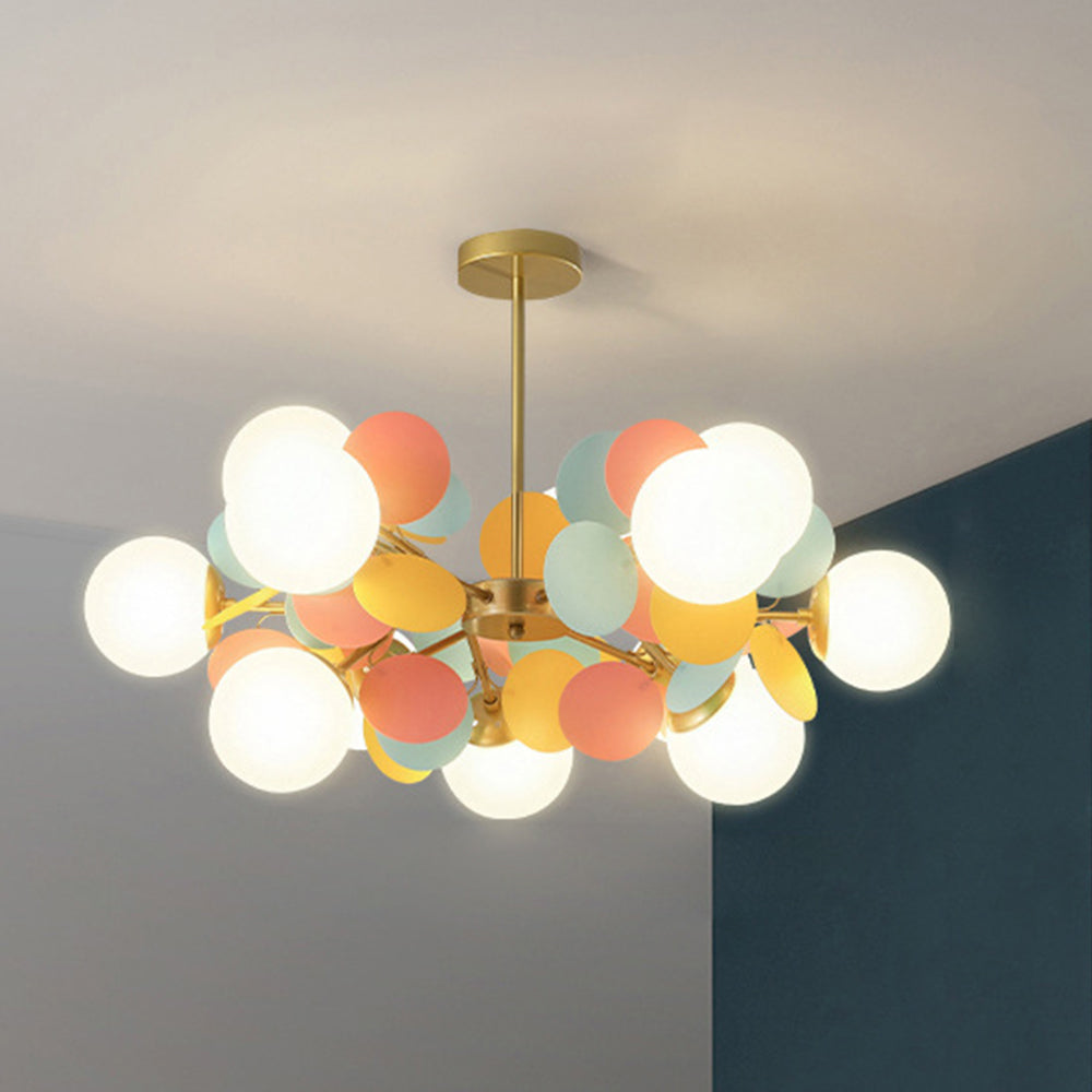 (M)Coloful Glass Pendant Light for Living Room/Bedroom