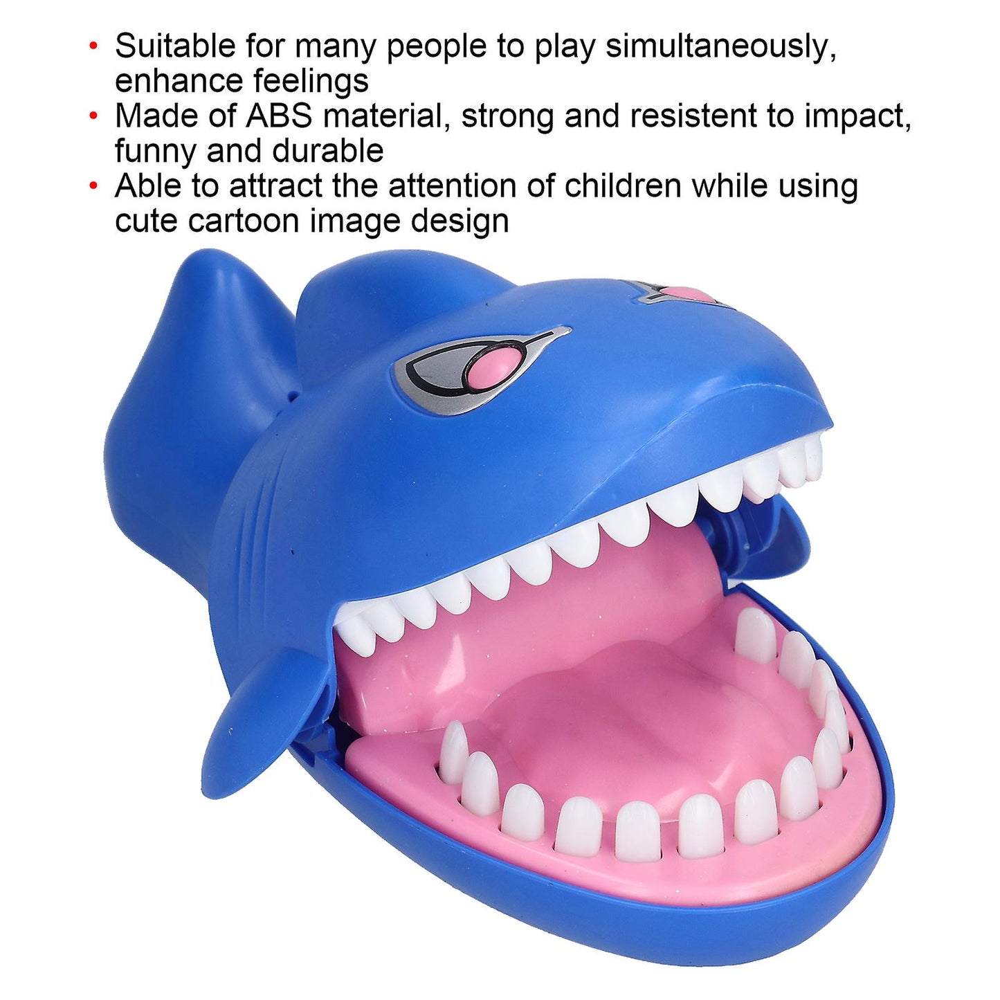 (Y)Light-Up Shark Bite Game compatible with Kids Party with Biting Teeth Trick Toys