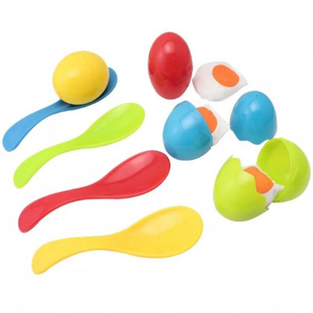 (Y)Kids Outdoor Eggs and Spoon Race Game Toy Set - Yolk Field Sport Party Favors