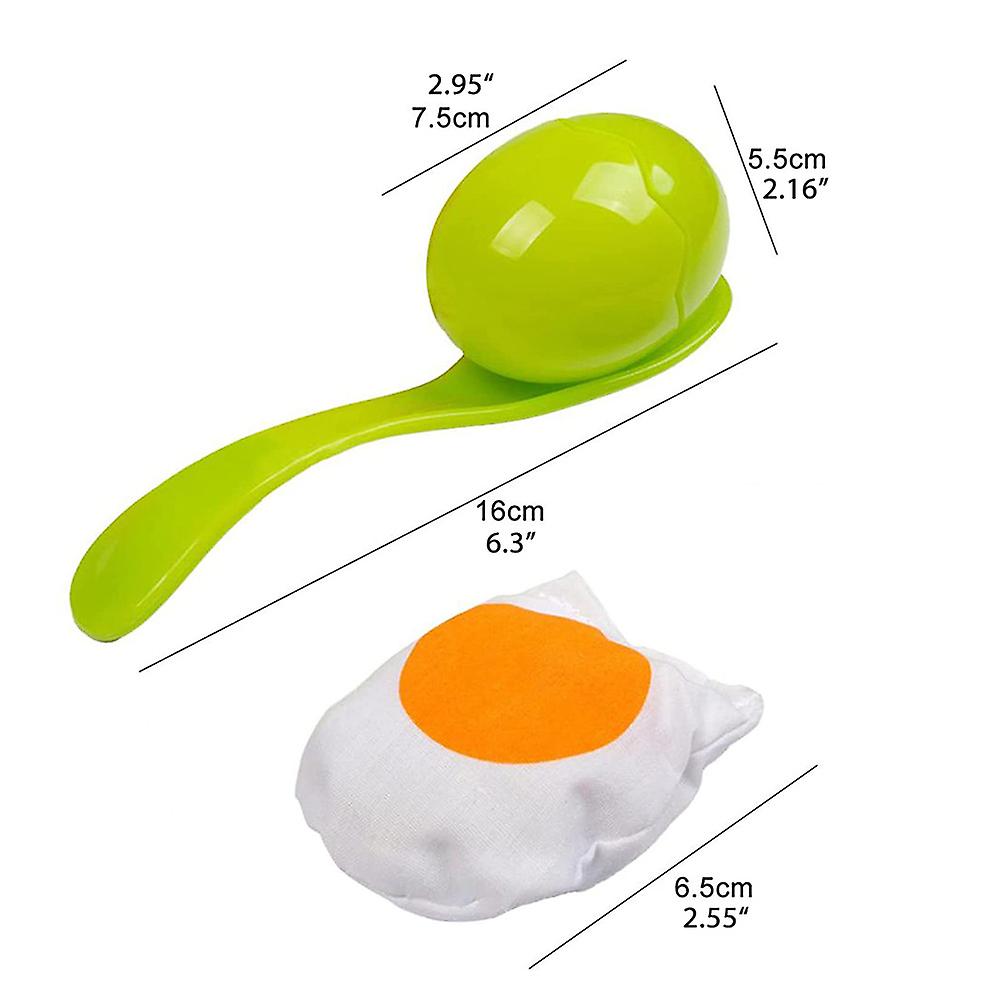 (Y)Kids Outdoor Eggs and Spoon Race Game Toy Set - Yolk Field Sport Party Favors