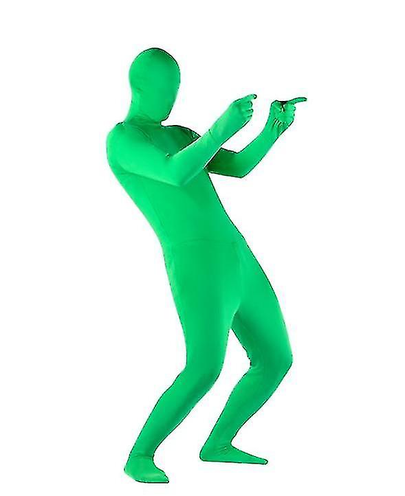 (Y)Stretchy Leotard Green Screen Suit Video Chroma Key Comfort Background Invisibility Effect Leotard Bodysuit Role Play Costume