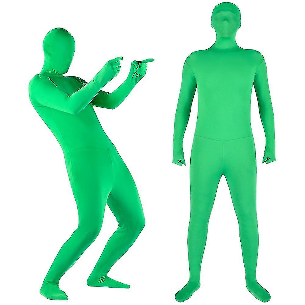 (Y)Stretchy Leotard Green Screen Suit Video Chroma Key Comfort Background Invisibility Effect Leotard Bodysuit Role Play Costume