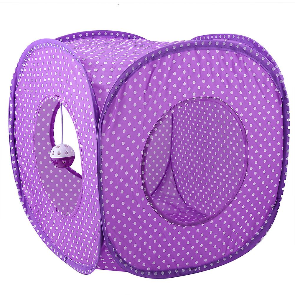 (Y)Foldable Cat Tunnel Bed Toy - Interactive and Hideaway Play Tent for Cats