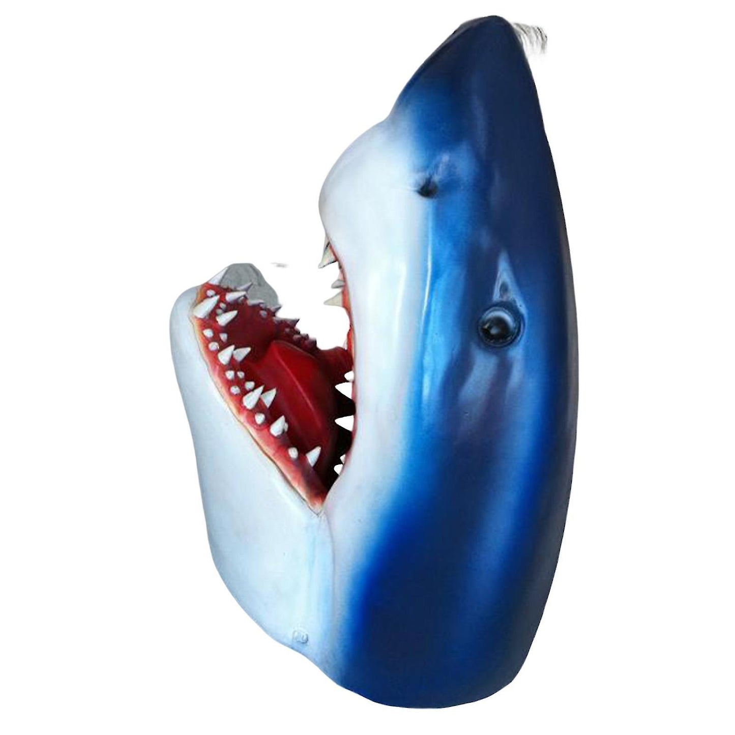 (Y)Wall Mounted Great Blue Shark Head Sculpture | Shark Week Decorations ,100% New