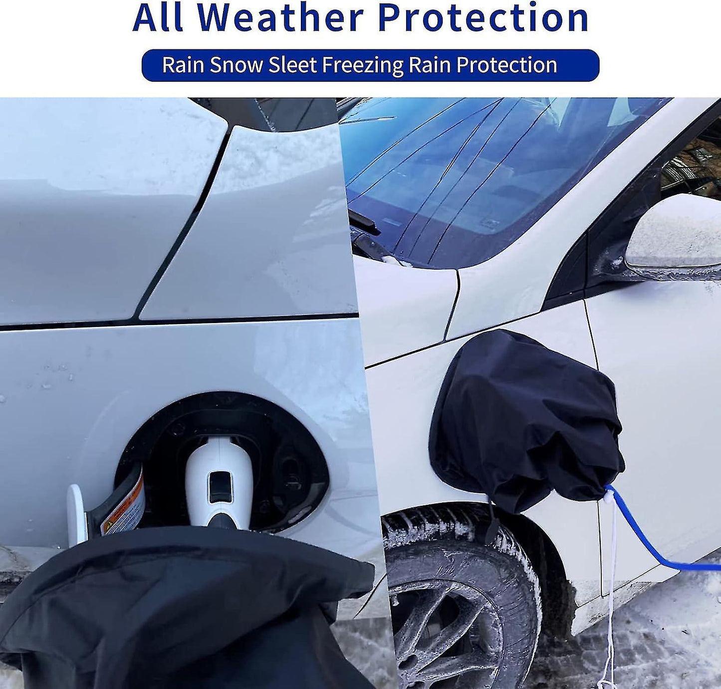 (Y)Electric Vehicle Charger Port Cover, Rainproof and Waterproof Outdoor Electric Vehicle Charging Port Plug Cover, Snowproof, Frostproof, Rainproof, Sunproof, UV All Weather Protection, Magnetic