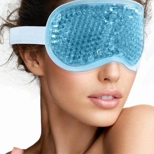 (Y)2Pcs Gel Beads Cold Apply Ice Mask Sleep Relieve Stress Mask Eye Mask Sleep Ice Mask