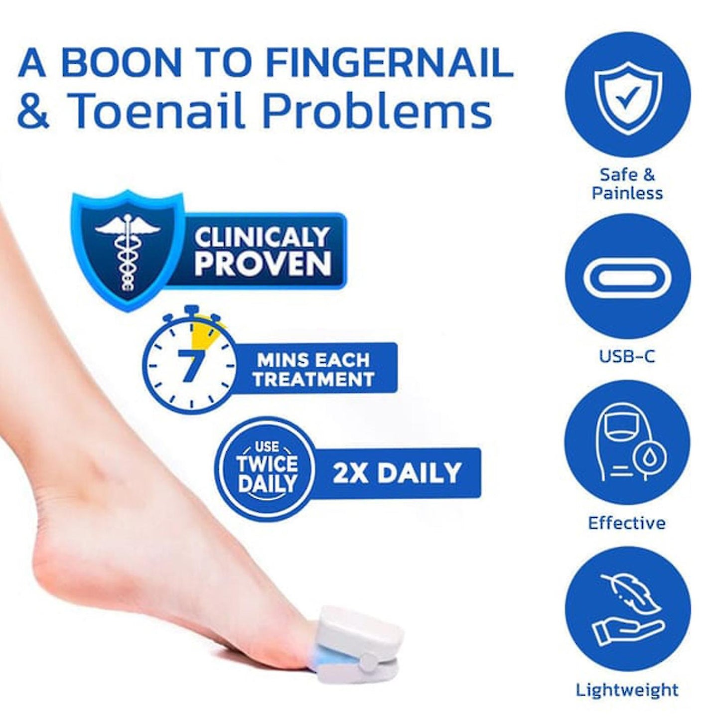 (Y)Nail Fungus Laser Device, Anti Fungal Treatment Laser-Device For Onychomycosis