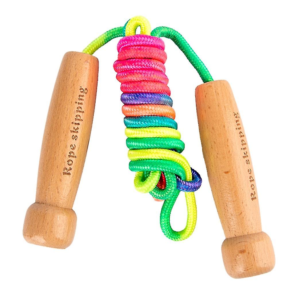 (Y)Children Skipping Rope, Adjustable Skipping Rope For Children With Wood Handle