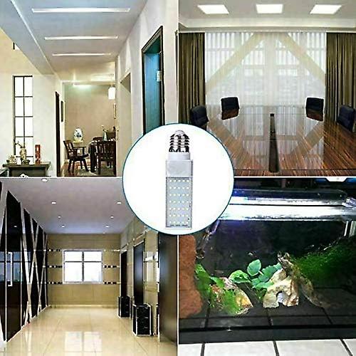 (Y)2024 New White Plant Aquarium 7W Grow Light LED Tank Fish Coral Bulb E27 Lamp