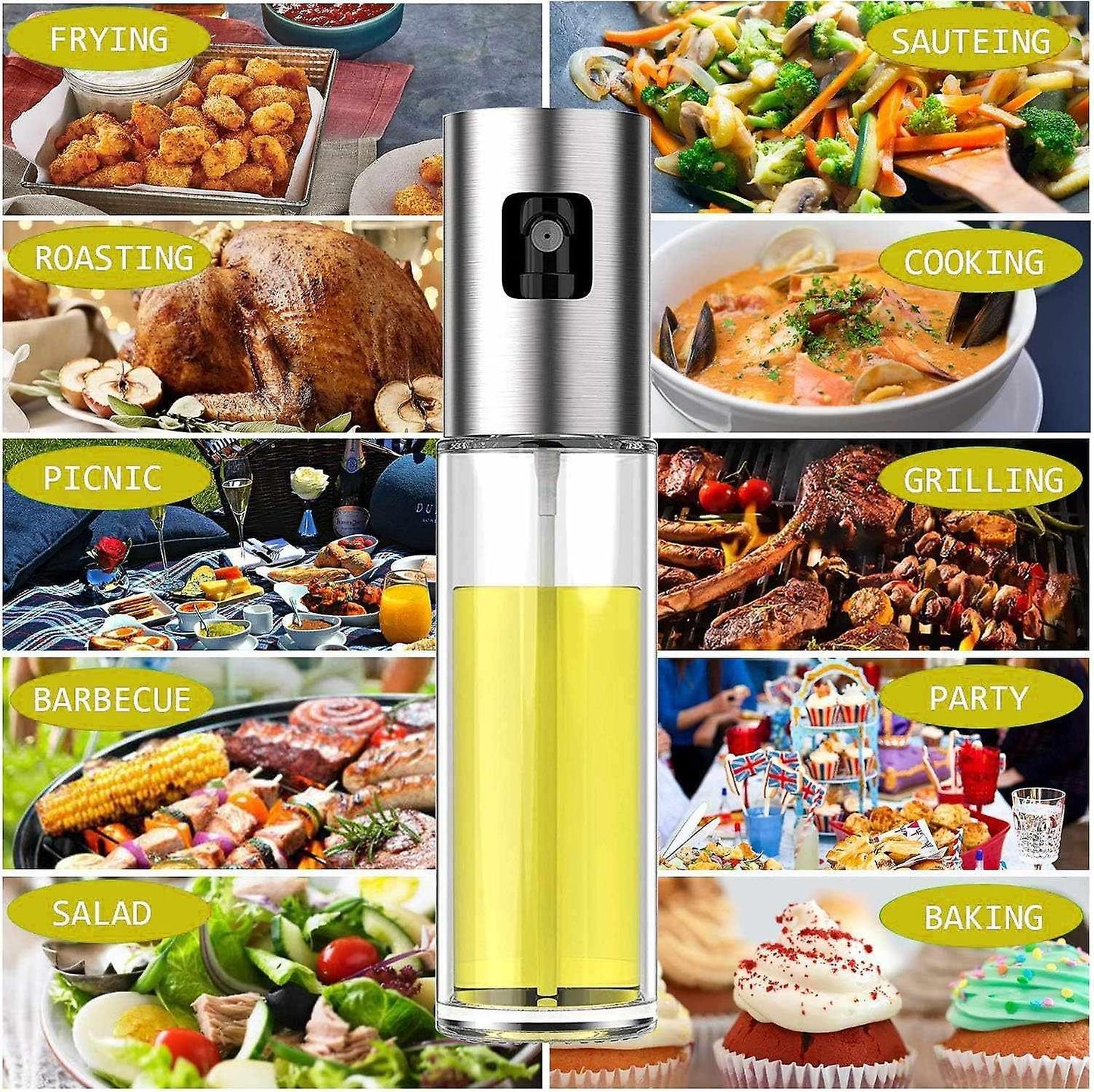 (Y)Oil Sprayer for Cooking, Olive Oil Sprayer Mister, 100ml Olive Oil Spray Bottle, Olive Oil Spray for