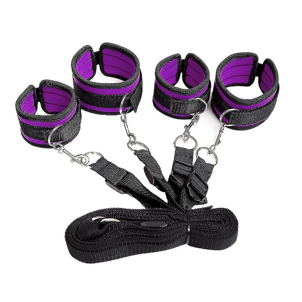 (Y)Soft Leather Cuffs Set Adjustable Straps Kit For Hand-wrist-ankle