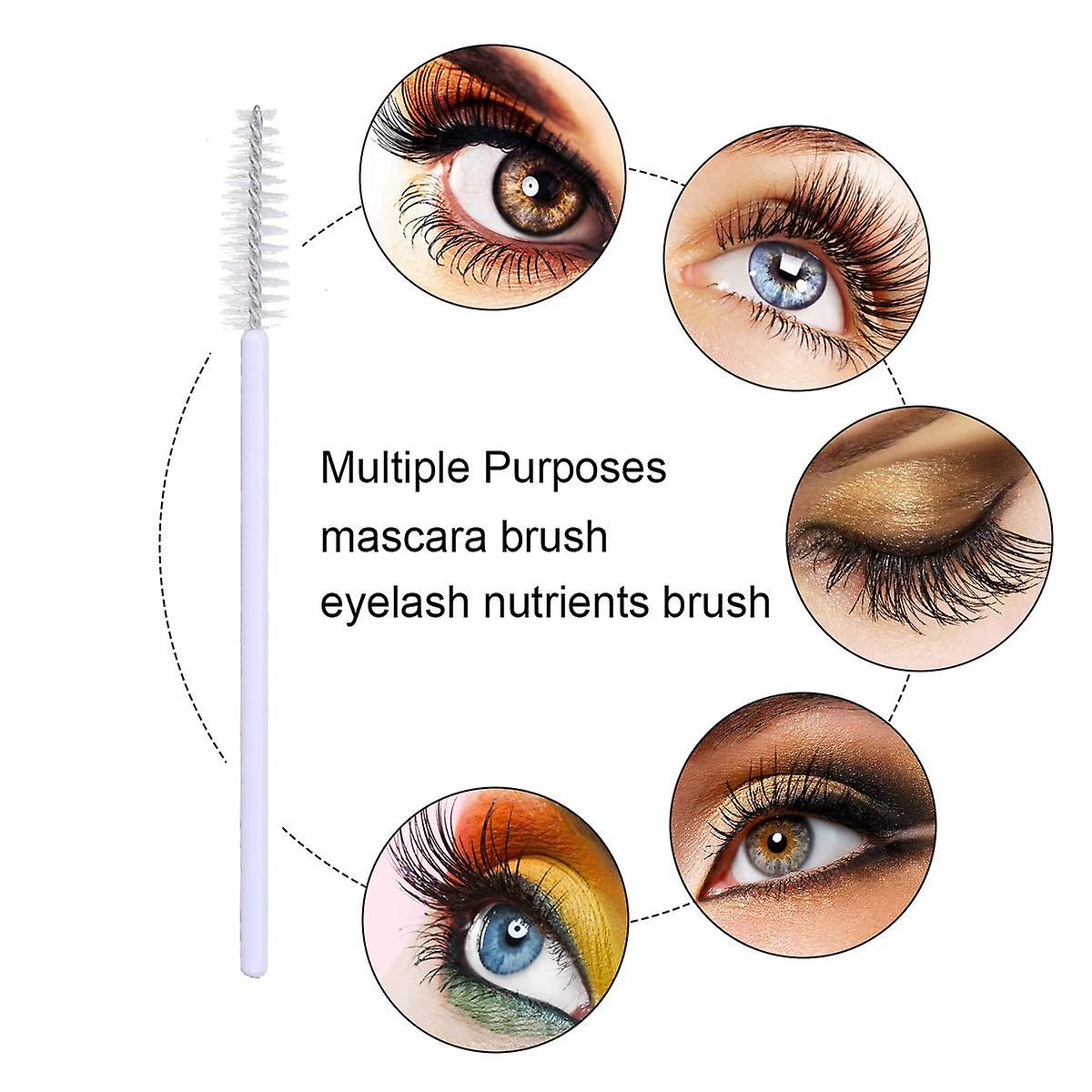 (Y)100 PCS Disposable Eyelash Brushes Mascara Brushes Eye Lash Eyebrow Applicator Cosmetic Makeup Brush Tool