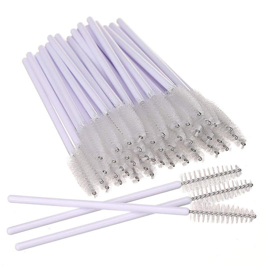 (Y)100 PCS Disposable Eyelash Brushes Mascara Brushes Eye Lash Eyebrow Applicator Cosmetic Makeup Brush Tool