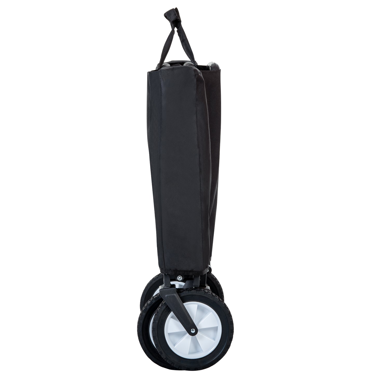 Collapsible Station Wagon with 360° Front Wheel & Mesh Cup Holder