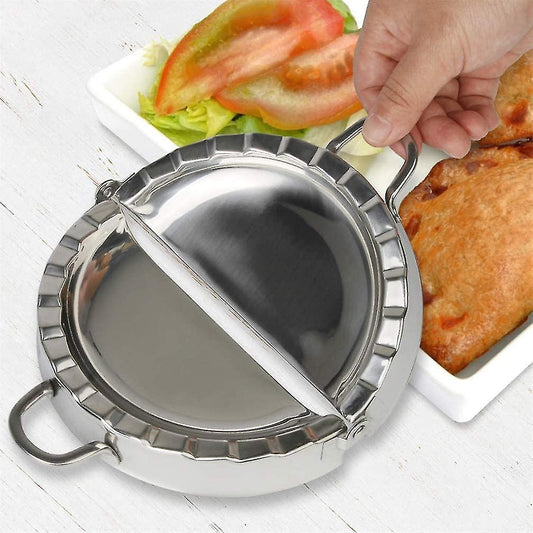 (Y)Large Empanada Maker, 4 Inch Stainless Steel Empanada Press, Pastry Tools, Pocket Pie