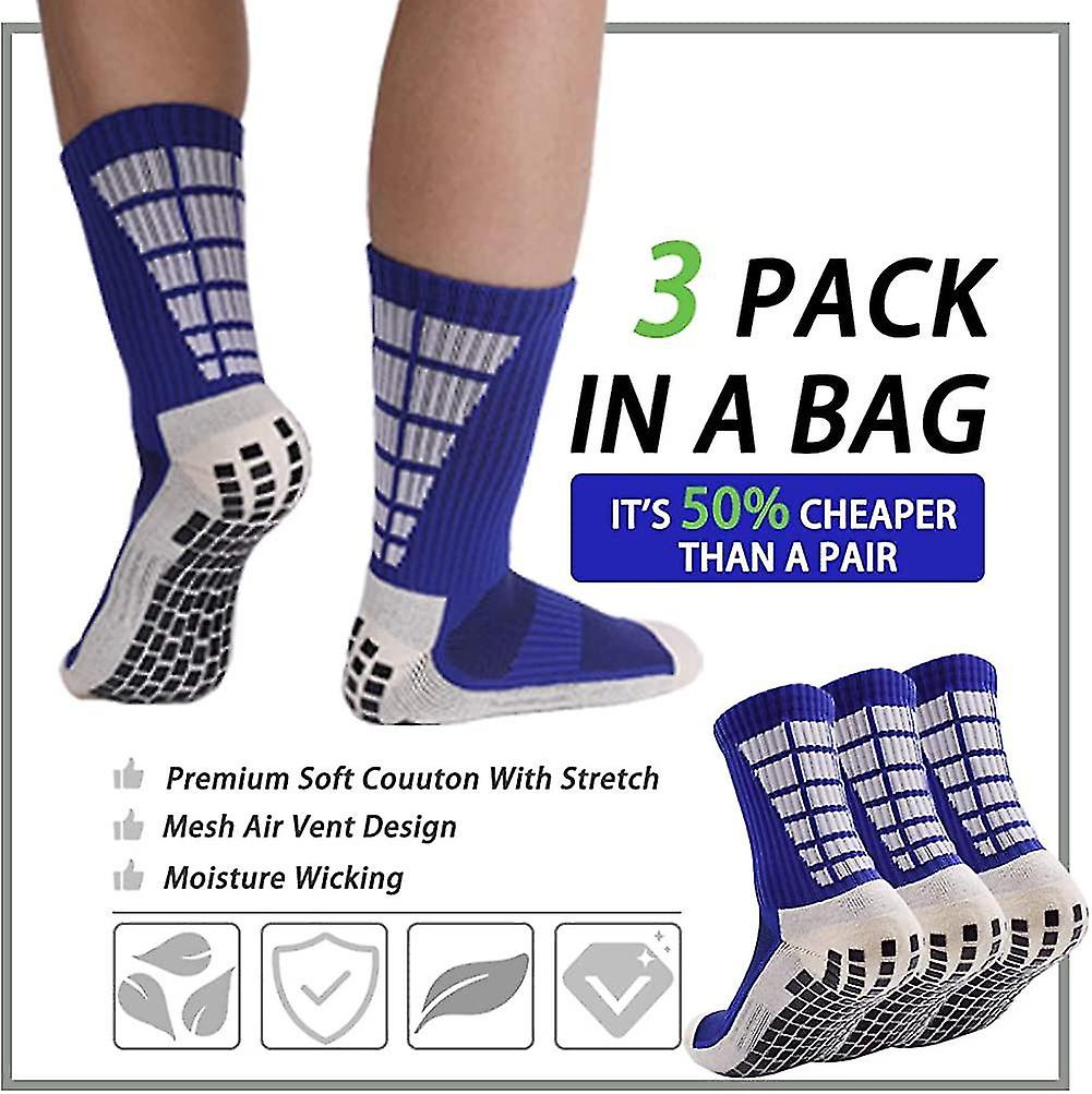 (Y)3 Pairs Non Slip Hospital Socks, Anti Slip Non Skid Slipper Hospital Socks