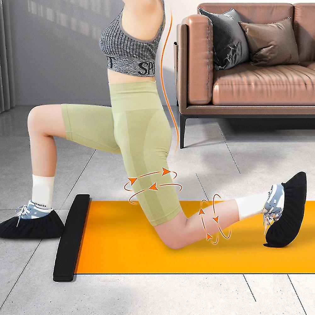 (Y)Yoga Sliding Mat Sport Fitness Glide Pilates Skating Training Board Mat For Ice Hockey Roller Skating Leg Exercise