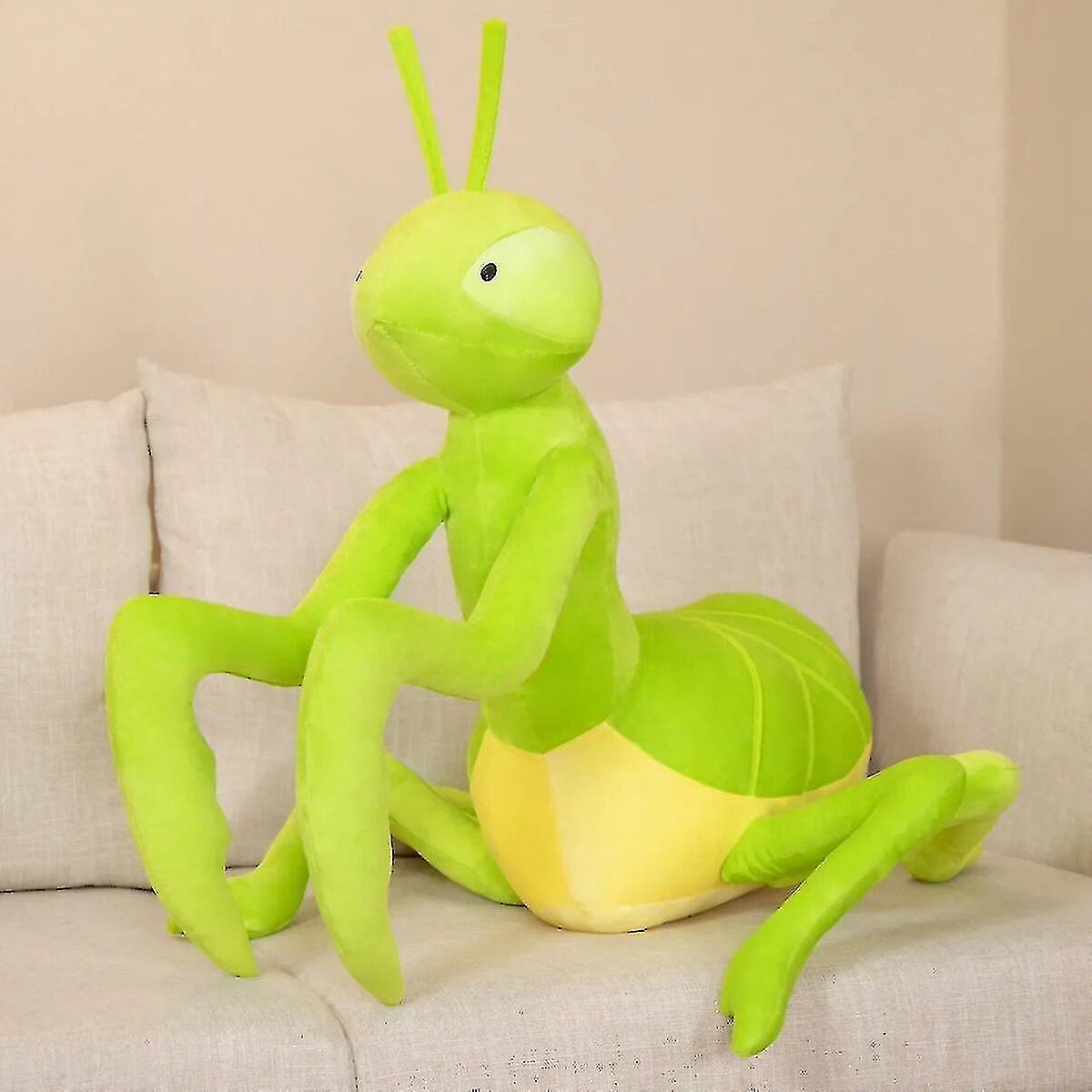 (Y)70cm Kawaii Green Praying Mantis Plush Toy Simulation Stuffed Animal Insect Soft Doll Pillow Children Birthday Gift For Boy Baby