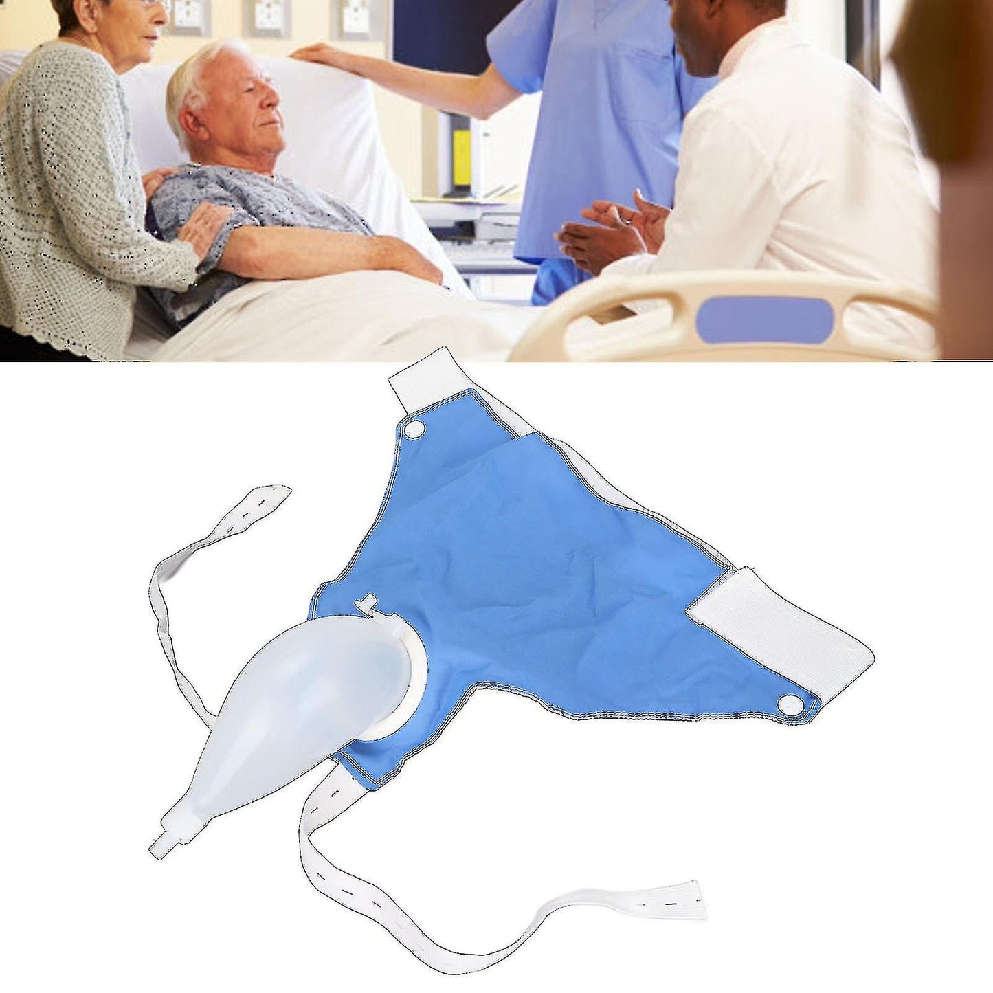 (Y)Urinary Incontinence Bedridden Patients Wearable Urine Bag 1000ml 2000ml