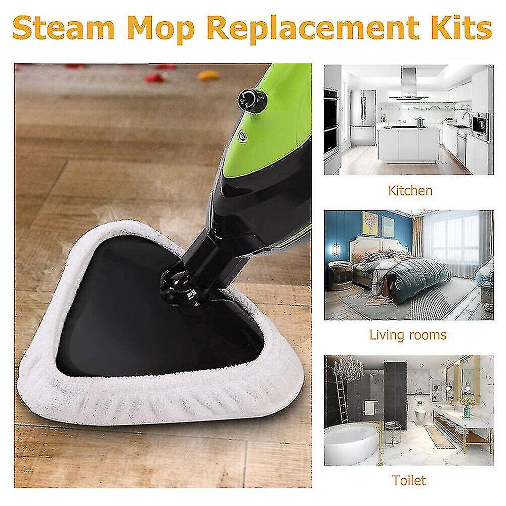 (Y)6pcs Microfibre Steam Mops Cleaning Pads Replacement Steam Mop Compatible For H2o X5 H20 Washable