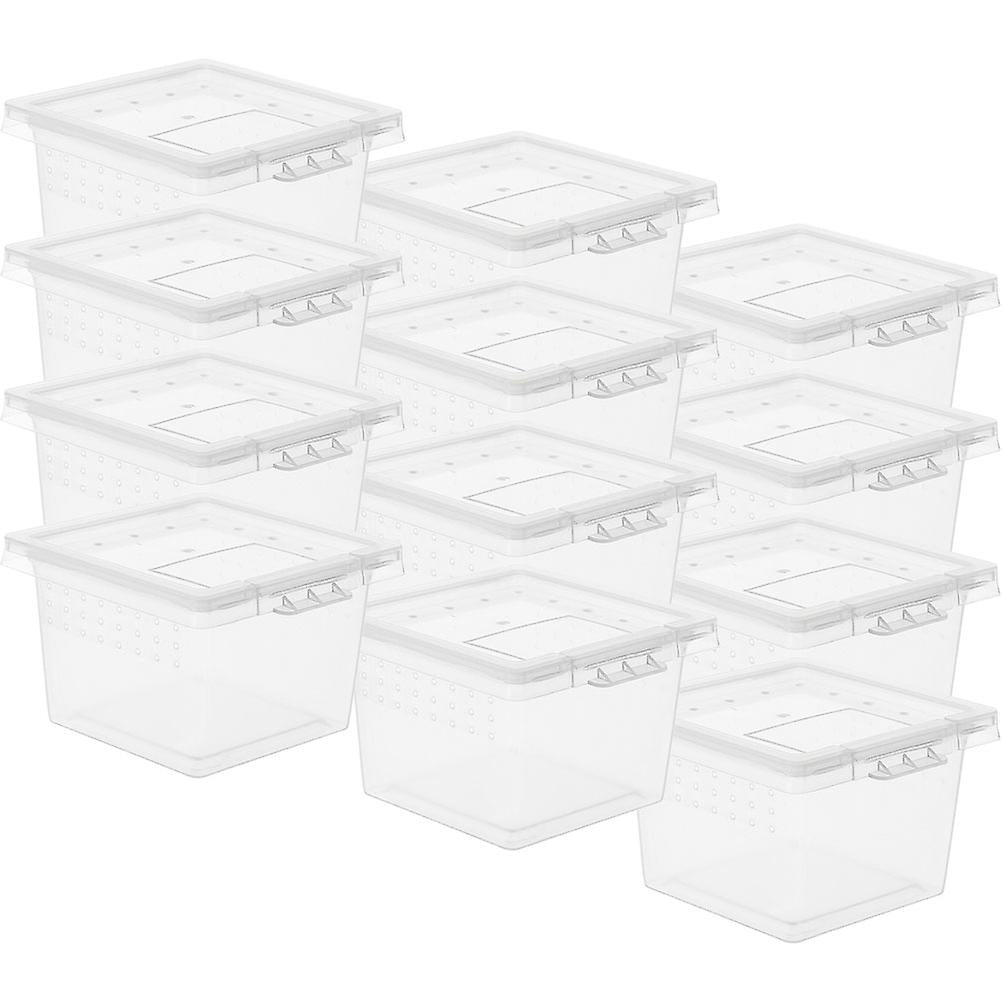 (Y)20Pcs Reptile Breeding Box Multi-use Turtle Cage Reptile Breed Box Reptile Breeding Case