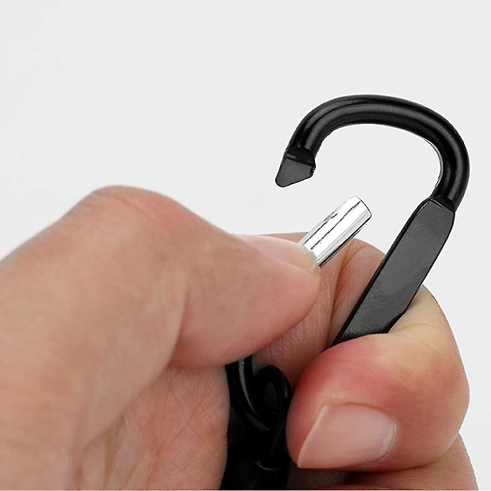 (Y)5Pcs Stretchy Spiral Keyring With Color Carabiner, Spiral Retractable Coil Spring Key