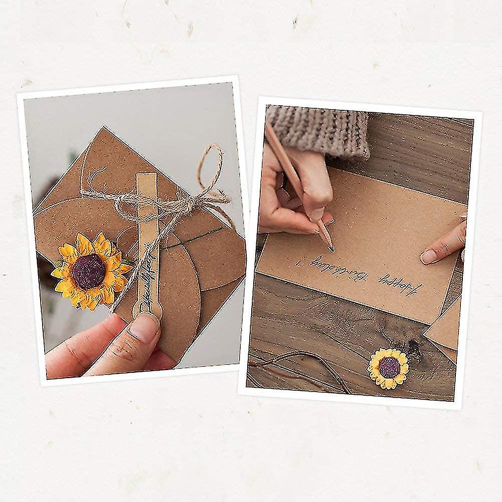 (Y)100 Pcs Vintage Kraft Gift Card Envelopes, Gift Card Envelopes Craft Photo Envelopes Gift Card Holders 6*10cm