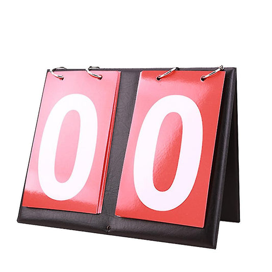 (Y)2pcs Tabletop Flip Scoreboard 2/4 Digit Portable Flip Sports Scoreboard Score Counter Scorekeeper For Table Tennis Basketball