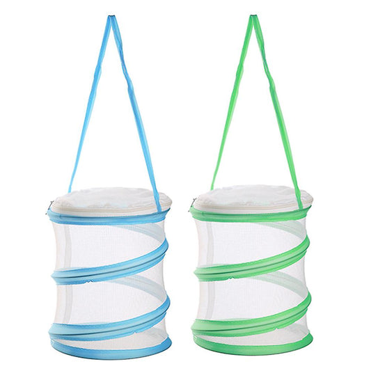 (Y)2pcs Zippered Butterfly Habitat Cage Foldable Insect Butterfly Cylinder Mesh Cages