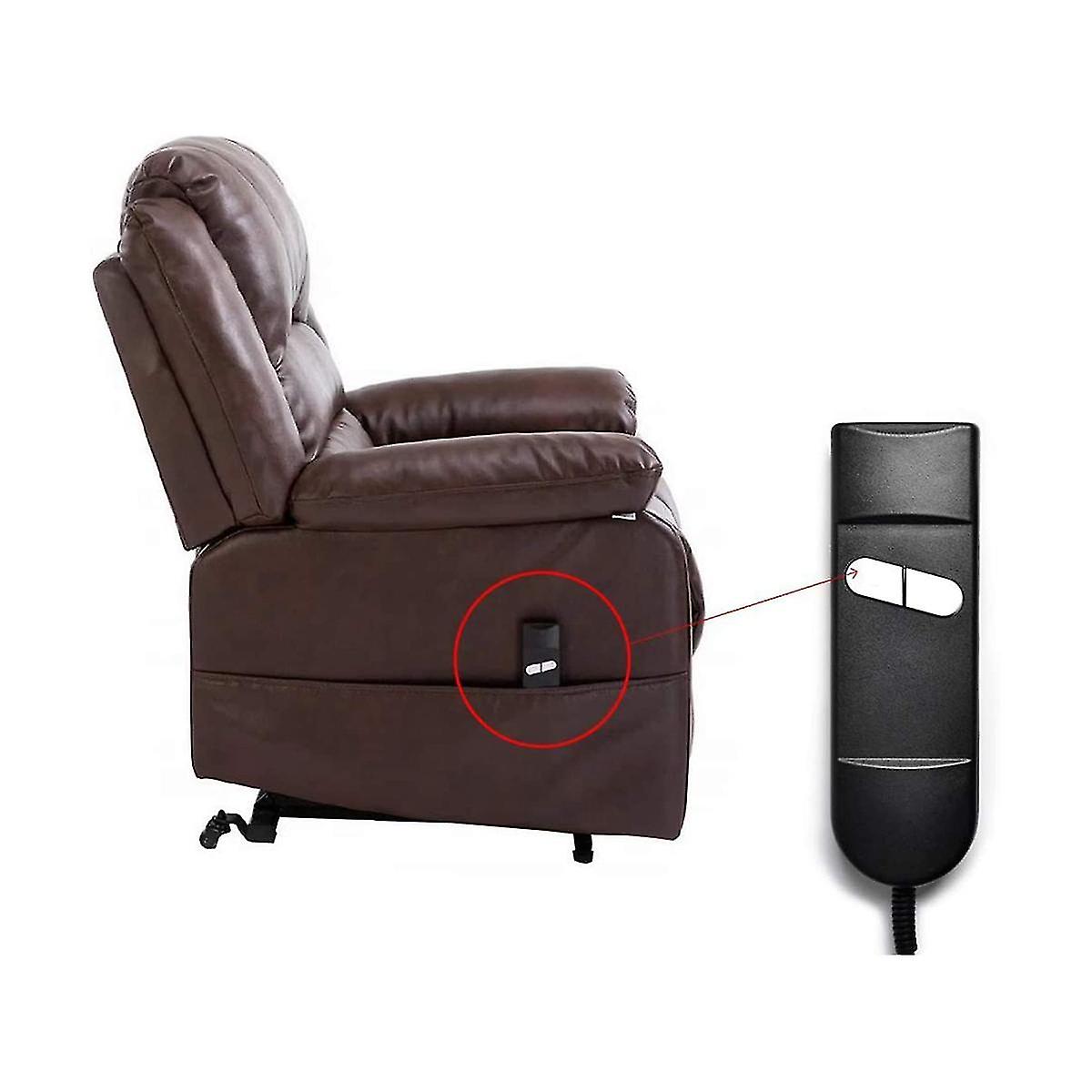 (Y)Lift Chair Remote Replacement, 5 Pin 2 Button Power Recliner Remote For Okin Limoss Pride - Straigh