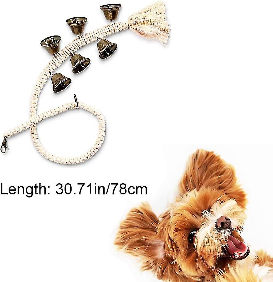 (Y)Hanging Dog Bell Adjustable Dog House Toilet Training Bell for Small, Medium and Large Dogs to Ring