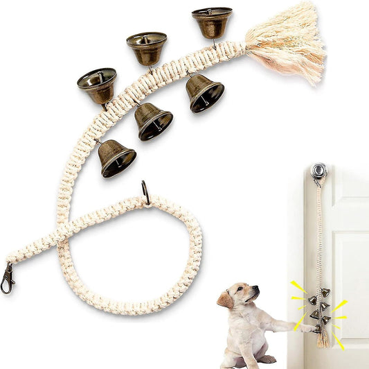 (Y)Hanging Dog Bell Adjustable Dog House Toilet Training Bell for Small, Medium and Large Dogs to Ring