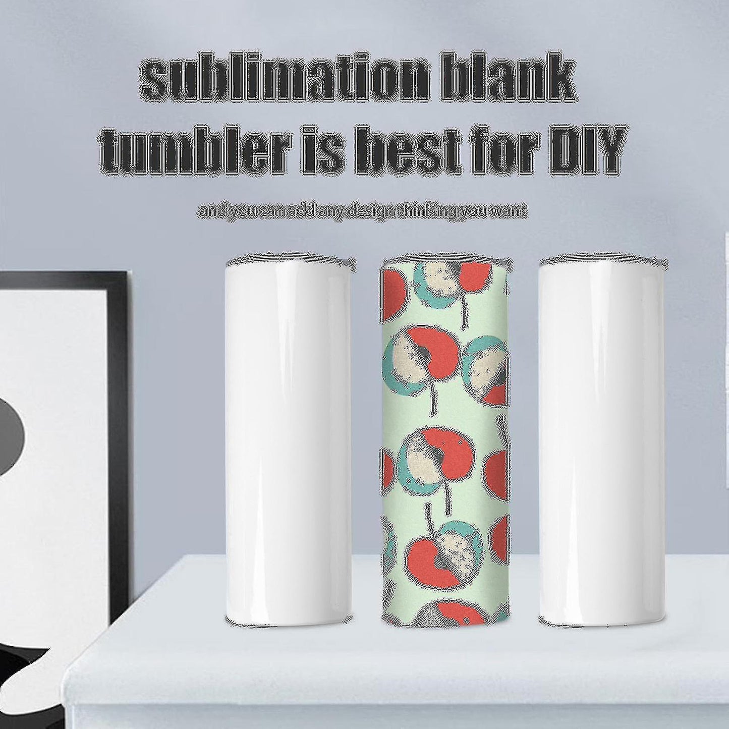 (Y)Sublimation Tumblers 20oz Skinny Straight, Stainless Steel Sublimation Banmo