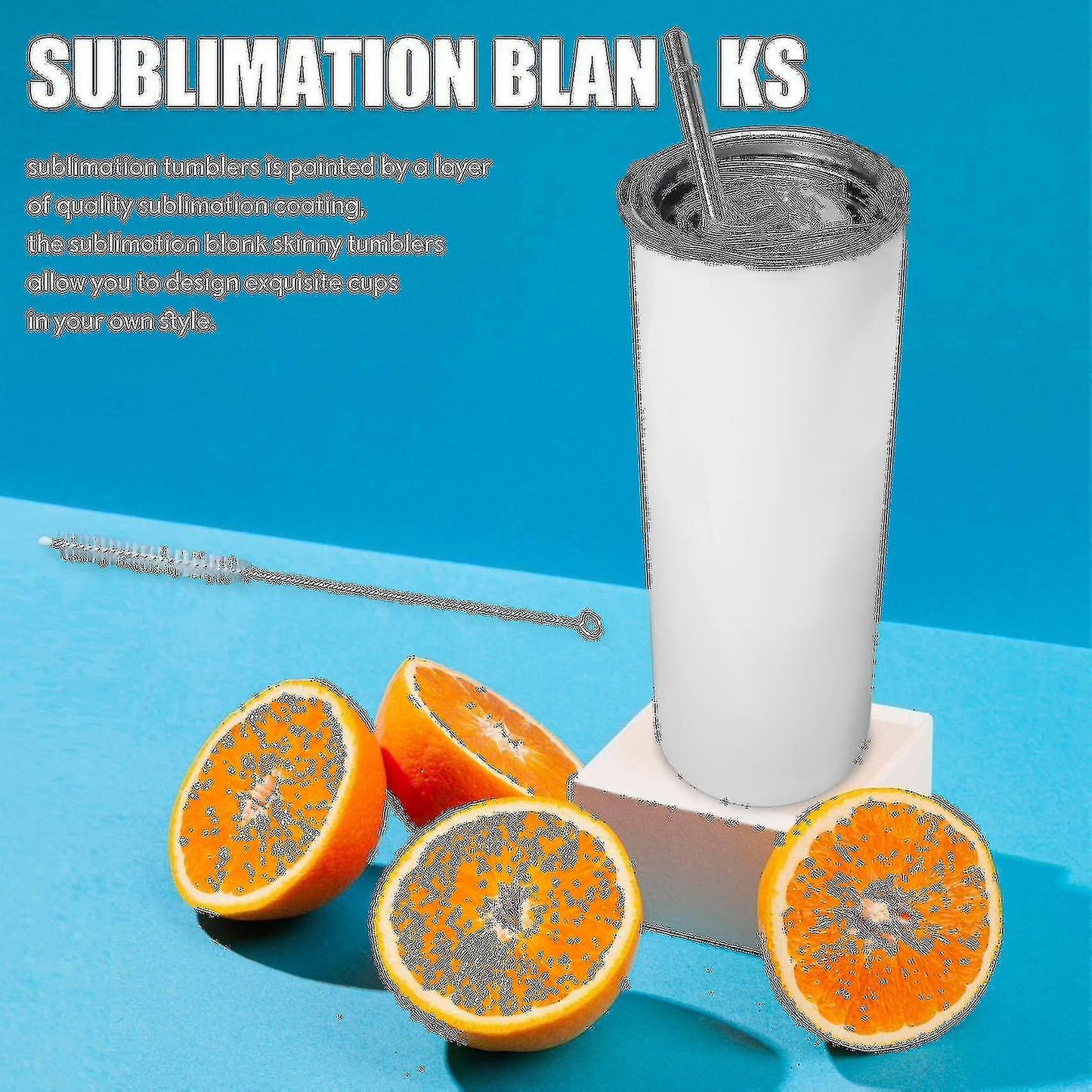 (Y)Sublimation Tumblers 20oz Skinny Straight, Stainless Steel Sublimation Banmo